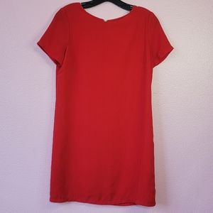 LULU'S Shift and Shout Red Shift Dress/ S.